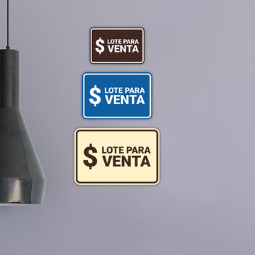 Signs ByLITA Classic Framed Lote para Venta Door or Wall Sign
